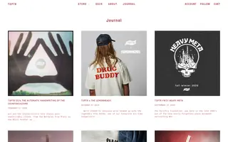 TSPTR homepage website preview