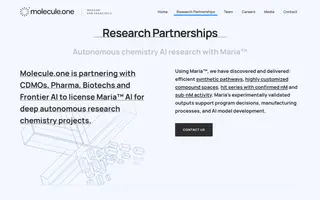 Molecule.one homepage website preview