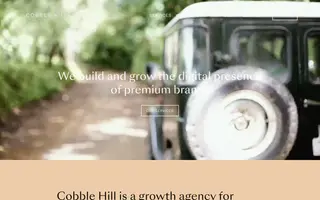 Cobble Hill homepage website preview