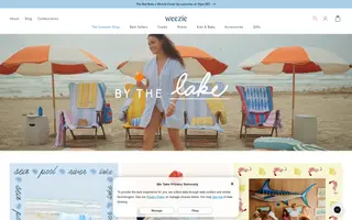 Weezie homepage website preview