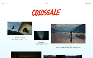 Colossale homepage website preview