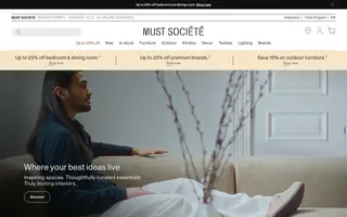 Must Société homepage website preview