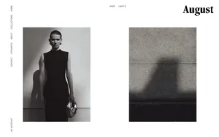 Studio August homepage website preview