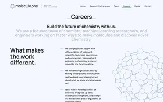 Molecule.one homepage website preview