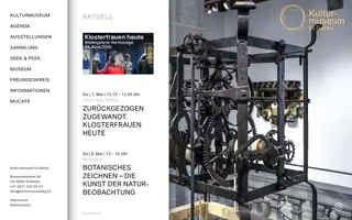 Kulturmuseum St. Gallen homepage website preview