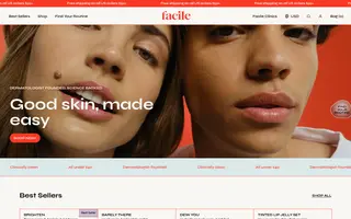 Facile homepage website preview