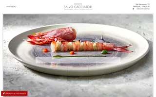 Salvo Cacciatori homepage website preview
