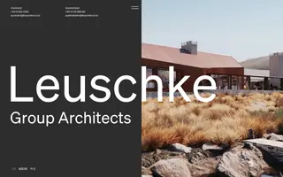 Leuschke Group Architects homepage website preview