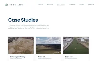St. Philips homepage website preview