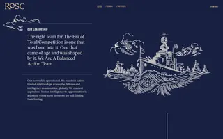 Rosc homepage website preview