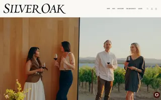 Silver Oak homepage website preview