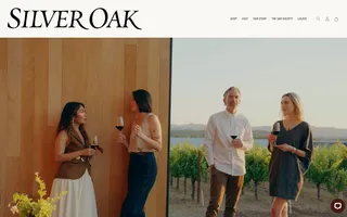 Silver Oak homepage website preview
