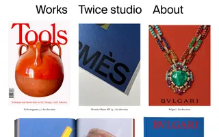 Twice studio homepage website preview