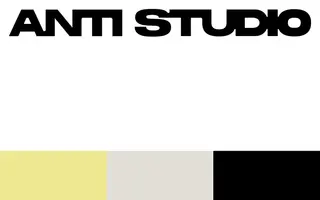 Anti Studio homepage website preview