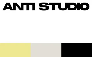 Anti Studio homepage website preview