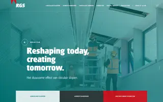 RGS homepage website preview