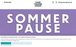 Stadttheater Gießen homepage website preview