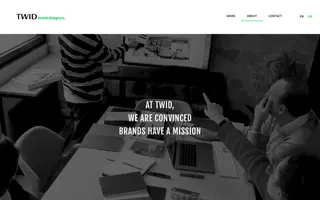 TWID homepage website preview