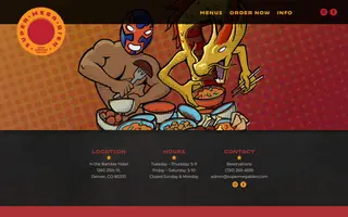 Super Mega Bien homepage website preview