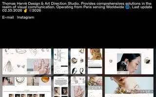 Thomas Hervé homepage website preview