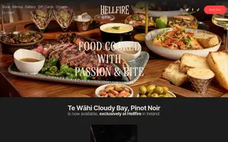 Hellfire homepage website preview