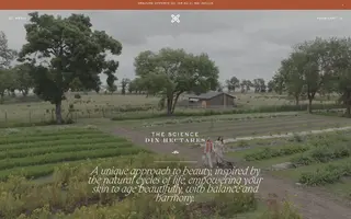 Dix Hectares homepage website preview
