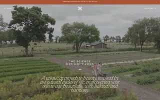 Dix Hectares homepage website preview