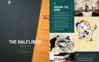 Eephus League homepage website preview