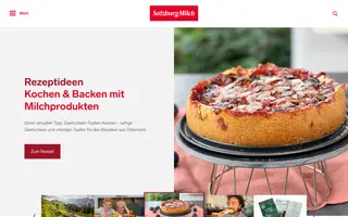 SalzburgMilch homepage website preview
