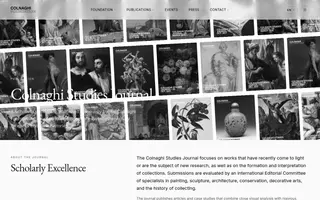 Colnaghi Foundation homepage website preview