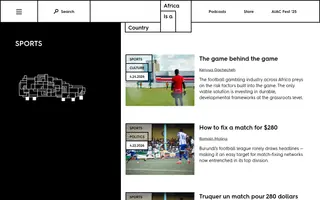 Africa Is a Country homepage website preview