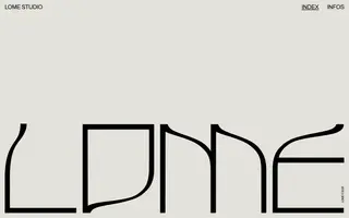 Lome Studio homepage website preview