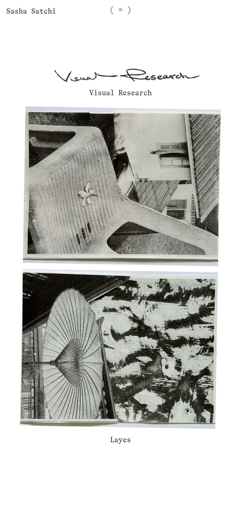 The mobile version maintains the minimalist aesthetic but transitions to a single-column vertical scroll. The navigation links and professional titles are stacked, and the large photographic project previews are resized to fit the narrower screen width, emphasizing a clean, vertical visual narrative.