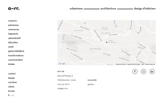 a-rr. homepage website preview