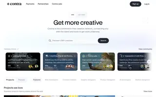 Contra homepage website preview