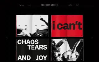Peregrin Studio homepage website preview