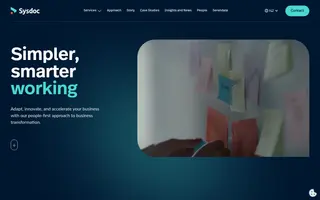 Sysdoc homepage website preview