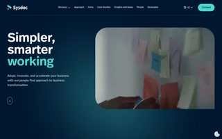 Sysdoc homepage website preview
