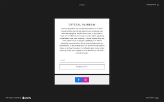 Crystal Rainbow homepage website preview