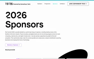Tech Summit 2026 homepage website preview