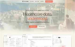 Flume homepage website preview