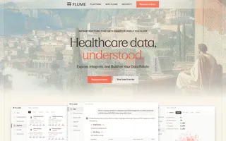 Flume homepage website preview