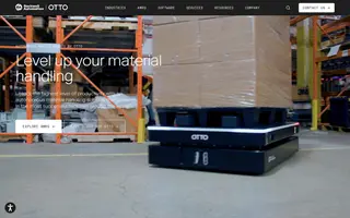 Otto Motors homepage website preview