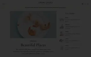 Creme Guides homepage website preview