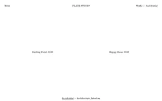 Flack Studio homepage website preview