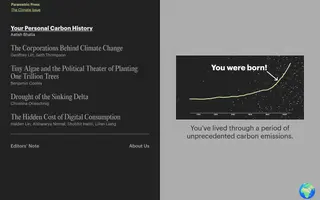 Parametric Press homepage website preview