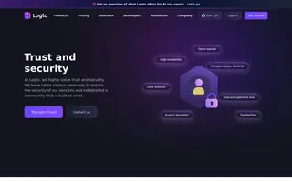 Logto homepage website preview