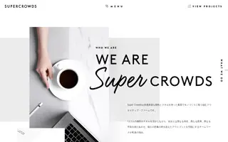 Supercrowds homepage website preview
