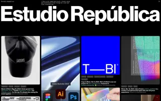 Estudio Republica homepage website preview