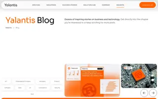Yalantis homepage website preview